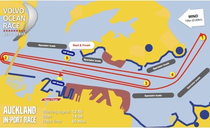 vor conto alla rovescia per la auckland in port race