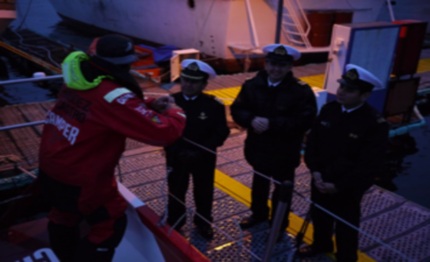 vor camper safely docked in chile