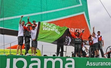 vor vittoria di groupama nella in port race di itajai