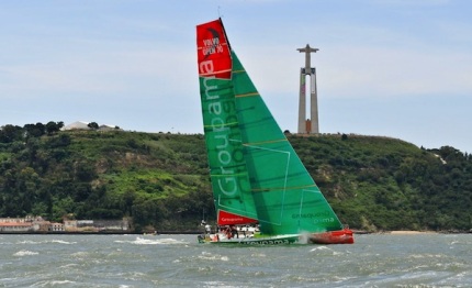 vor groupama vince la oeiras in port race di lisbona