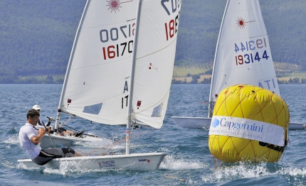 gran finale con laser al lago di bracciano sailing contest 2012