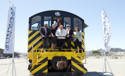 the america cup express rolls into san francisco