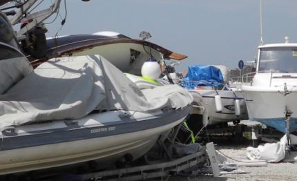 tromba aria su fiumicino colpiti cantieri rizzardi