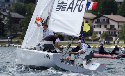 alpari world match racing tour richard targets triple in switzerland