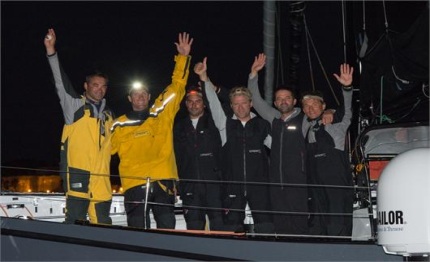mod70 spindrift racing beat the dawn patrol in cascais
