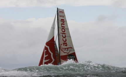 vendee globe javier sanso seeks shelter along the coast