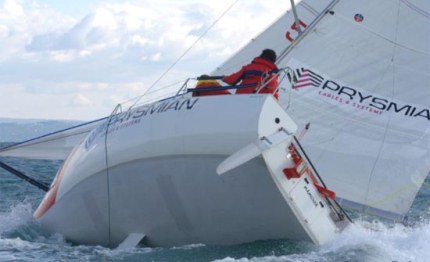 mini transat 2013 pedote sara al via con prysmian