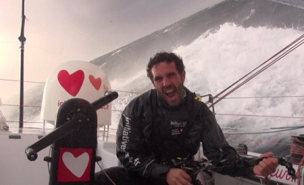 vendee globe babbo natale regala la leadership armel le cleac