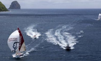 figaro si parte con la transat bretagna martinica