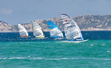 windsurf al grand slam giornata di grande vento