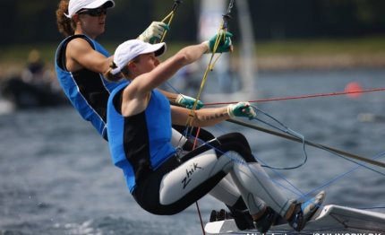 vela azzurra poche soddisfazioni da 49er windsurf