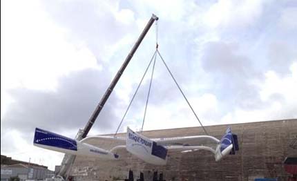 un mese di cantiere per il maxi tri banque populaire vii