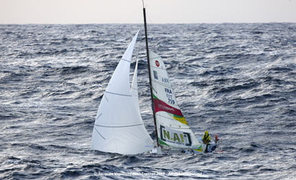 mini transat nuovo stop della direzione di corsa tutti in fuga nel porto piu vicino