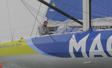 jacques vabre timone rotto stop in portogallo per macif