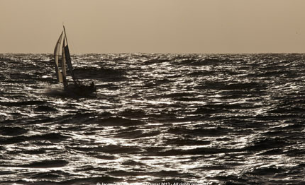 mini transat pedote in testa al passaggio delle canarie