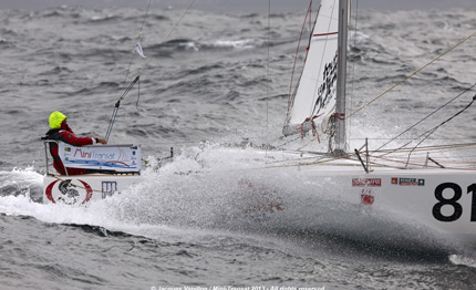 mini transat benoit marie sta raggiungendo giancarlo pedote