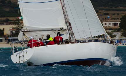 inizio forte della wavedogsails winter cup nel golfo di palermo