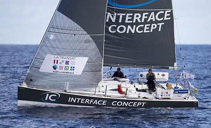 transat ag2r in testa il duo jean le cam gildas mah 233