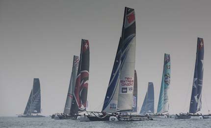 extreme 40 qingdao alinghi subito in testa