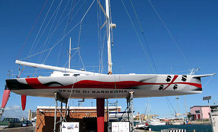 vento di sardegna scende in acqua per la route du rhum