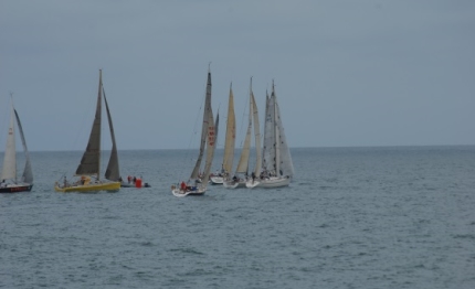 partenza sotto spi per il giraglione