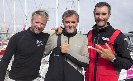 solitaire du figaro gildas mahe la tappa de les sables olonne
