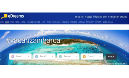 edreams barcheyacht insieme per offrire servizi integrati ai propri utenti