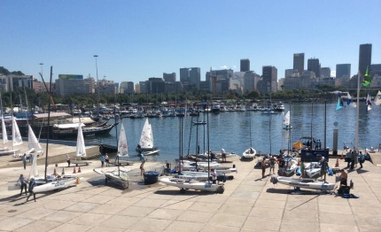 vela olimpica domani inizia aquece rio international sailing regatta