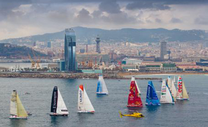 barcelona world race salgono 10 gli equipaggi al via