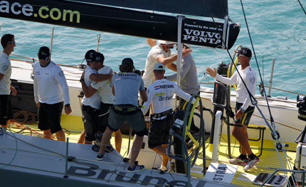 volvo ocean race team brunel quasi al fotofinish