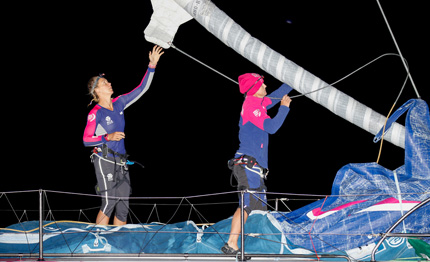 volvo ocean race con arrivo di team sca si chiude la tappa