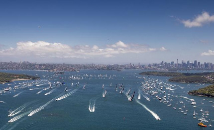 video sydney hobart le immagini spettacolari della partenza