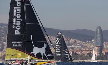 partenza senza botti per la barcelona world race