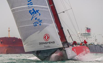 volvo ocean race tanta bolina per uscire dallo stretto di malacca