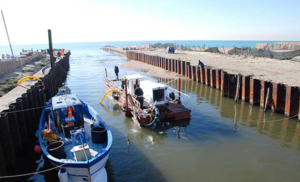 porti parte la gara per dragare il porto canale di fiumicino