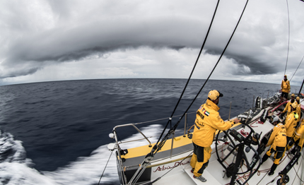 volvo ocean race arrivo al fotofinish