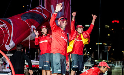 video volvo ocean race le immagini piu belle della 4a tappa vinta da mapfre