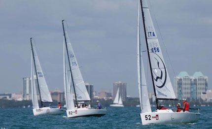 j70 miami sailing week calvi network al comando