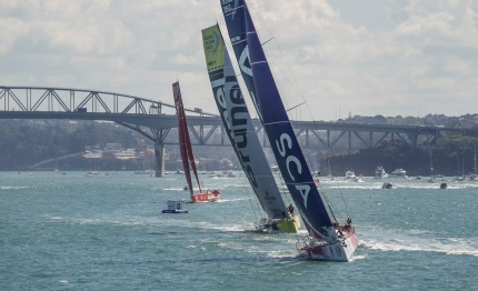 volvo ocean race le veliste di team sca regine di auckland