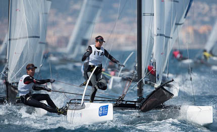 hyeres nacra 17 delusione con grinta per bissaro sicouri