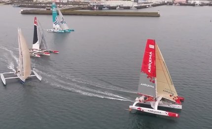 video gran prix guyader la regata dall alto ripresa da un drone