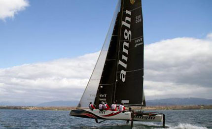gc32 bertarelli si sfidano colpi di foil