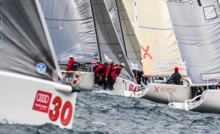 audi melges 24 bombarda racing di scena sull alto benaco