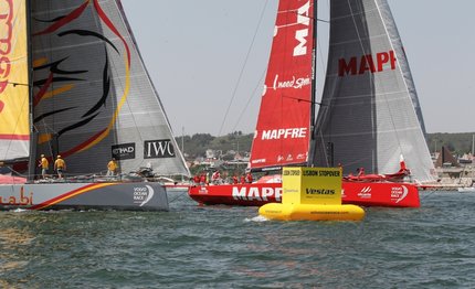 volvo ocean race la inport di lisbona va mapfre