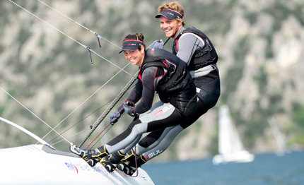 nacra 17 bissaro sicouri domani in acqua per la sailing world cup