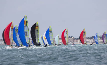 prime regate weymouth per la coppa del mondo isaf