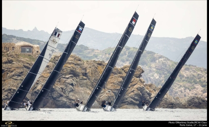 battaglia avvincente all audi rc44 porto cervo cup