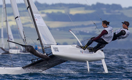 nacra 17 ieri troppo vento stamattina troppa pioggia