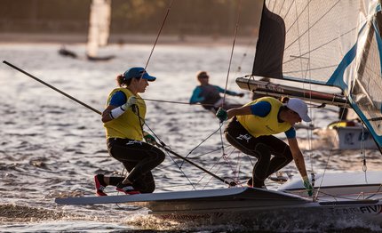 aquece rio conti clapcich sempre in testa nei 49er