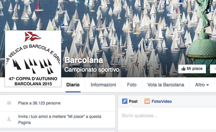 la barcolana fa muovere social